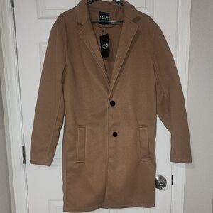 BoohooMan  Classic Tan Trench Coat